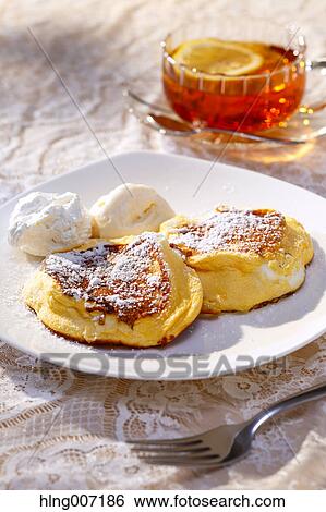 Souffle Pancakes View Large Photo Image Stock Photograph - Souffle Pancakes. Fotosearch