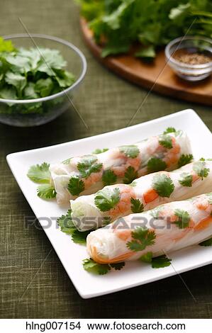 Spring rolls View Large Photo Image Picture - Spring rolls. Fotosearch