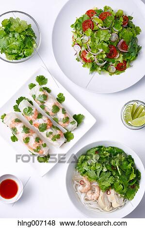 Stock Photo - Spring rolls. Fotosearch