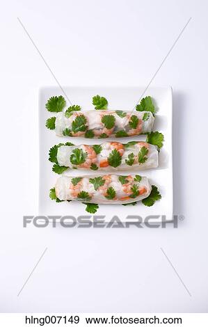 Spring rolls View Large Photo Image Stock Photo - Spring rolls. Fotosearch