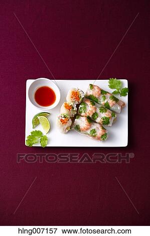 Spring rolls View Large Photo Image Stock Photo - Spring rolls. Fotosearch
