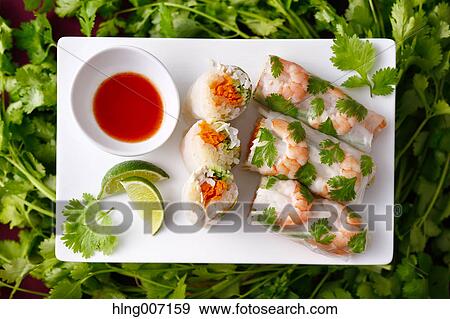 Spring rolls View Large Photo Image Stock Photo - Spring rolls. Fotosearch