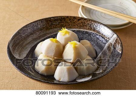 Stock Image - Taro potatoes. Fotosearch
