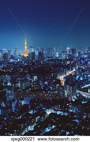 Tokyo cityscape at night, Tokyo, Japan View Large Photo Image Stock Image - Tokyo cityscape at night, Tokyo, Japan. Fotosearch