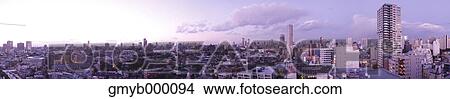 Picture - Tokyo cityscape panorama, Tokyo, Japan. Fotosearch