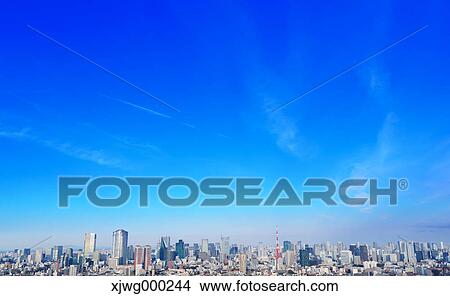 Tokyo cityscape View Large Photo Image Picture - Tokyo cityscape. Fotosearch