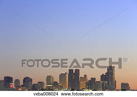 Picture - Tokyo cityscape, Tokyo, Japan. Fotosearch