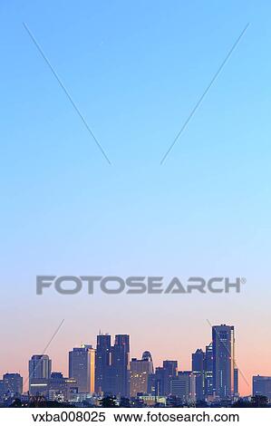 Stock Photography - Tokyo cityscape, Tokyo, Japan. Fotosearch
