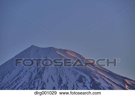 Top of Mount Fuji in the morning light, Shizuoka Prefecture, JApan View Large Photo Image Stock Photo - Top of Mount Fuji in the morning light, Shizuoka Prefecture, JApan. Fotosearch