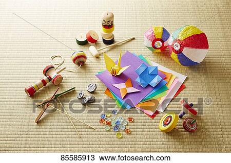 Traditional Japanese toys View Large Photo Image Stock Image - Traditional Japanese toys. Fotosearch