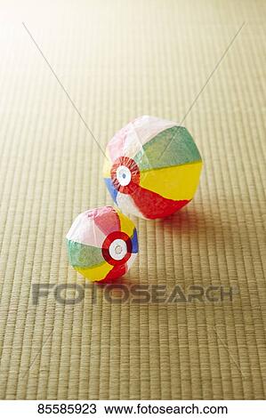 Stock Image - Traditional Japanese toys. Fotosearch