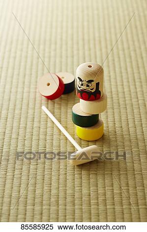 Stock Photography - Traditional Japanese toys. Fotosearch