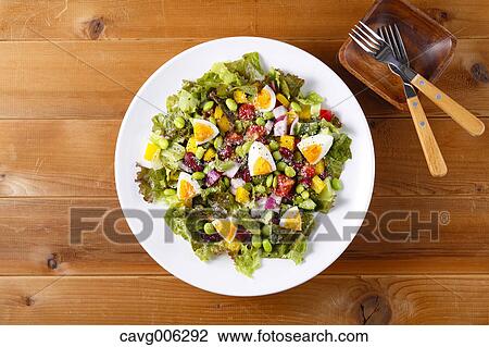 Vegetable salad View Large Photo Image Stock Image - Vegetable salad. Fotosearch