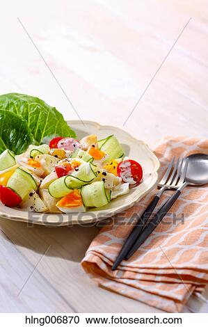 Stock Image - Vegetable salad. Fotosearch