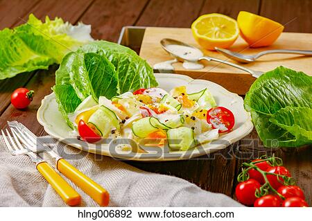 Stock Image - Vegetable salad. Fotosearch
