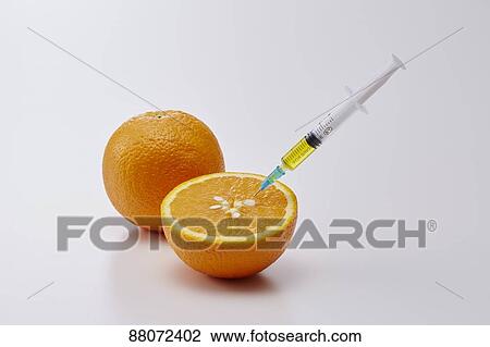Stock Image - Vitamin injection. Fotosearch