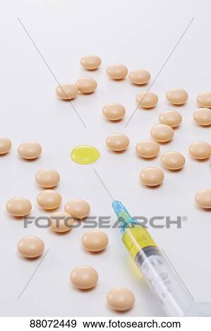 Vitamin injection View Large Photo Image Stock Photo - Vitamin injection. Fotosearch