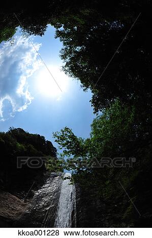 Waterfall in Kii Peninsula, Mie Prefecture, Japan View Large Photo Image Stock Photo - Waterfall in Kii Peninsula, Mie Prefecture, Japan. Fotosearch