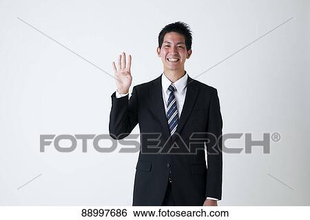 Young Japanese businessman View Large Photo Image Stock Photograph - Young Japanese businessman. Fotosearch