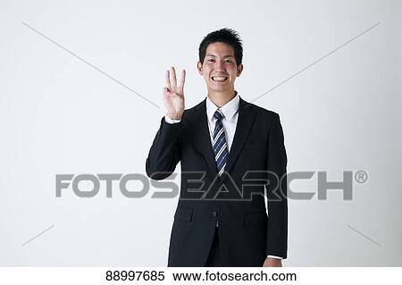 Stock Photography - Young Japanese businessman. Fotosearch