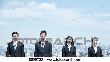 Young Japanese businesspeople View Large Photo Image Stock Image - Young Japanese businesspeople. Fotosearch