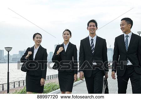Young Japanese businesspeople View Large Photo Image Stock Image - Young Japanese businesspeople. Fotosearch