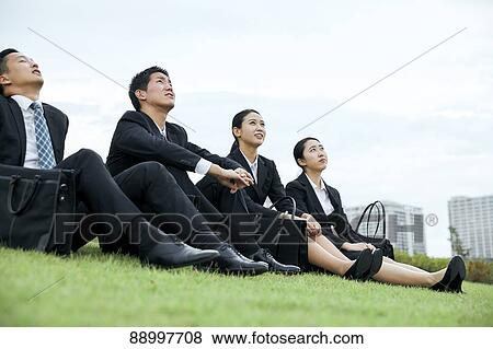 Young Japanese businesspeople View Large Photo Image Stock Photo - Young Japanese businesspeople. Fotosearch