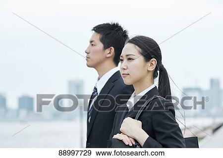 Young Japanese businesspeople View Large Photo Image Stock Photo - Young Japanese businesspeople. Fotosearch