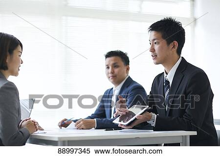 Young Japanese businesspeople View Large Photo Image Stock Photography - Young Japanese businesspeople. Fotosearch