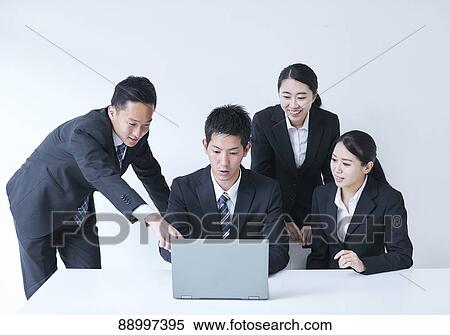 Young Japanese businesspeople View Large Photo Image Stock Photography - Young Japanese businesspeople. Fotosearch