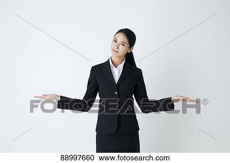 Stock Image - Young Japanese businesswoman. Fotosearch