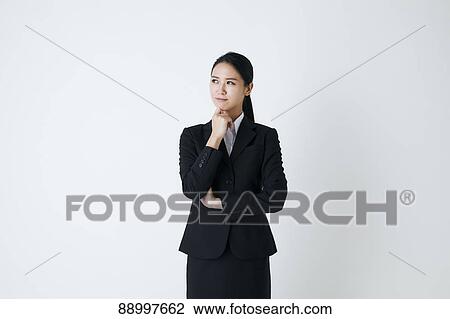 Stock Image - Young Japanese businesswoman. Fotosearch