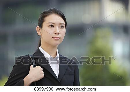 Young Japanese businesswoman View Large Photo Image Stock Image - Young Japanese businesswoman. Fotosearch