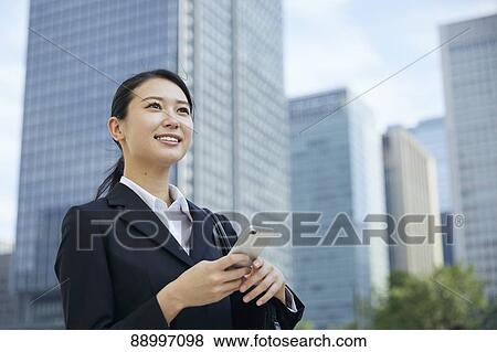 Young Japanese businesswoman View Large Photo Image Stock Photo - Young Japanese businesswoman. Fotosearch