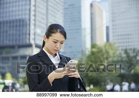 Young Japanese businesswoman View Large Photo Image Stock Photo - Young Japanese businesswoman. Fotosearch