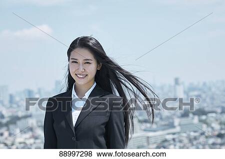 Young Japanese businesswoman View Large Photo Image Stock Photo - Young Japanese businesswoman. Fotosearch