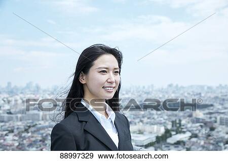 Young Japanese businesswoman View Large Photo Image Stock Photo - Young Japanese businesswoman. Fotosearch