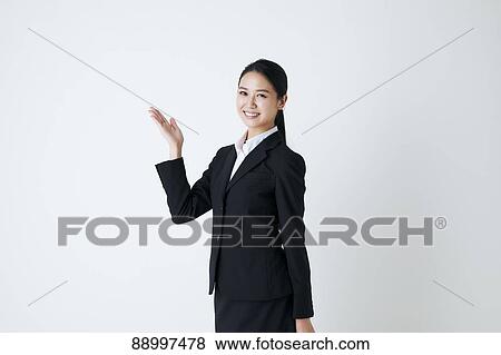 Stock Photo - Young Japanese businesswoman. Fotosearch