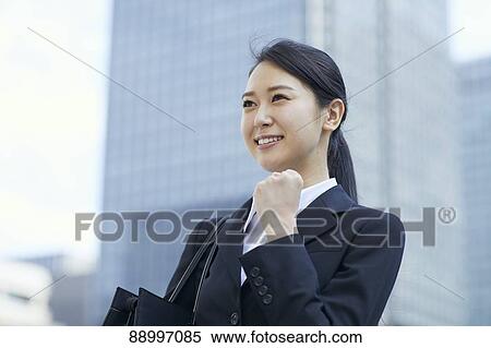 Stock Photography - Young Japanese businesswoman. Fotosearch