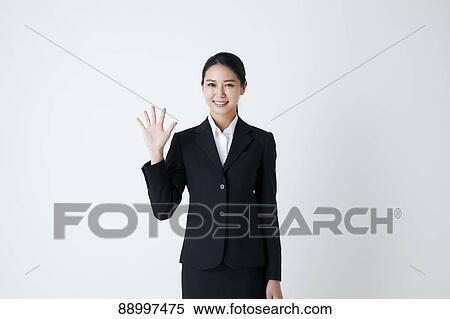 Stock Photography - Young Japanese businesswoman. Fotosearch