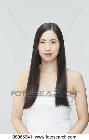 Young Japanese model with beautiful hair View Large Photo Image Stock Image - Young Japanese model with beautiful hair. Fotosearch