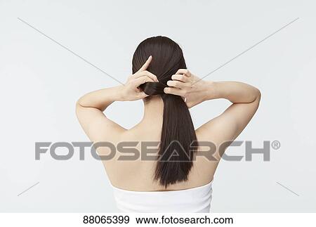 Young Japanese model with beautiful hair View Large Photo Image Stock Photo - Young Japanese model with beautiful hair. Fotosearch