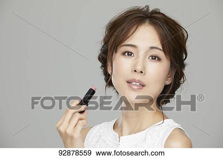 Attractive Japanese woman beauty portrait View Large Photo Image Stock Photo - Attractive Japanese woman beauty portrait. Fotosearch