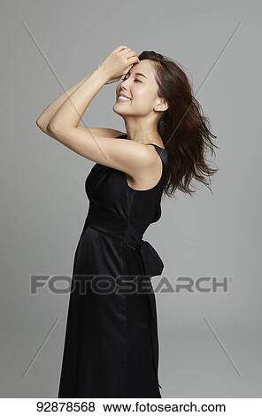 Stock Photo - Attractive Japanese woman beauty portrait. Fotosearch