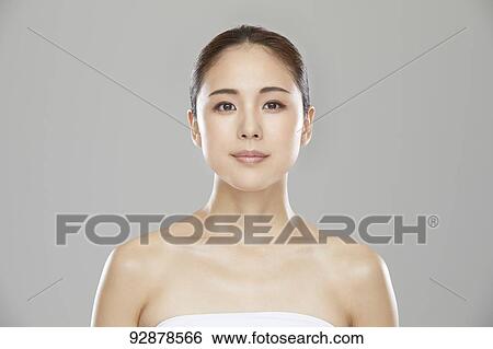Stock Photograph - Attractive Japanese woman beauty portrait. Fotosearch
