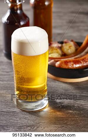 Beer and german food View Large Photo Image Stock Image - Beer and german food. Fotosearch