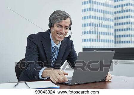 Picture - Caucasian businessman. Fotosearch