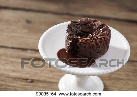 Chocolate fondant View Large Photo Image Picture - Chocolate fondant. Fotosearch