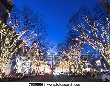 Stock Image - Christmas illuminations. Fotosearch