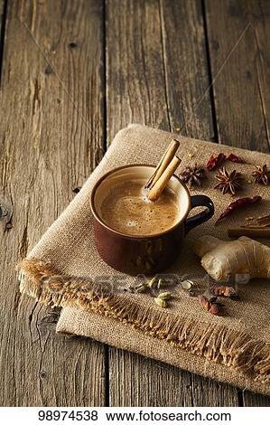 Cinnamon chai View Large Photo Image Stock Photo - Cinnamon chai. Fotosearch
